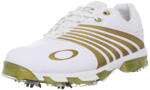 Oakley Men's Full Auto Tour Golf Shoe,White/Gold,7 M US