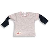 Mish Mish - Newborn Baby Boys Long Sleeved Top, Grey, Navy