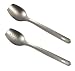 Combo Pack Rada Cutlery Cooks Spoon and Cooks Spoon with Holes, Made in USA (R123/125)