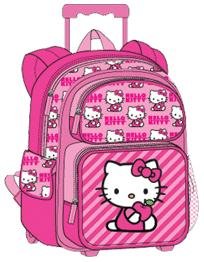 Sanrio Hello Kitty Rollling Backpack - Full size Kitty Luggage - Delicious Apple !