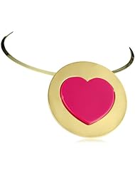 Betsey Johnson "Status" Large Heart Pendant Wire Necklace