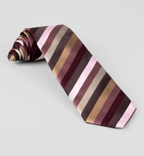 Big & Tall Woven Silk Stripe Tie