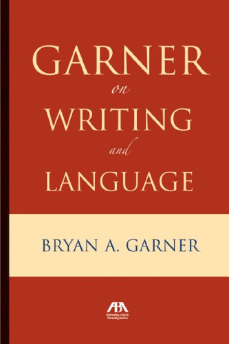 City Travel Guides Discounted  Books : Garner on Language and Writing