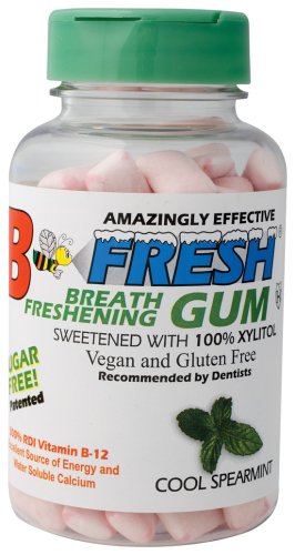 B-Fresh Inc - Cool Spearmint Gum (Bottle), 100 gum
