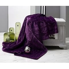 Nerzdecke Fellplaid Plaid 200x150cm Lila