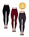 Seamless High Waist Leggings for Women Fashion Tights-Full Length & Fleece Lined 3 Pack