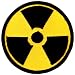 Nuclear Radiation Symbol Embroidered Patch Iron-On Danger Symbol Yellow Logo
