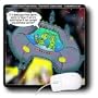 Londons Times Funny Aliens Cartoons - Telemarketing Aliens - Mouse Pads