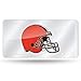 NFL Cleveland Browns Laser Cut Auto Tag, 12" x 6", Silver