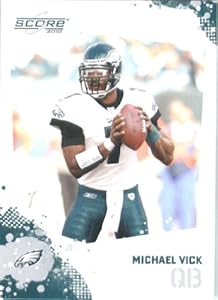 SUPER HOT -- In His Eagle Uniform - Michael Vick - Philadelphia Eagles - 2010 Score Football Card - NFL Trading Card in Screwdown Case