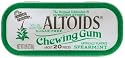 Altoids Sugar Free Chewing Gum - Spearmint 20 pcs (Pack of 10)