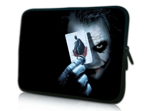  10"-10.2" Netbook / Laptop Sleeve joker holding batman card