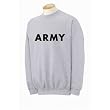 ARMY Crewneck Sweatshirt - Authentic Military Style Physical Training Sweatshirt in Gray