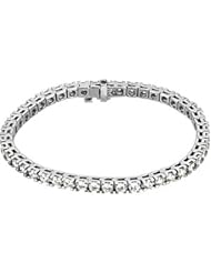 18K White Gold Diamond Bracelet - 7.00 Ct. -- LIFETIME WARRANTY