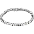 18K White Gold Diamond Bracelet - 7.00 Ct.