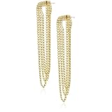 Citrine by the Stones Gold-Plated Layered Chain Ear