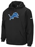 NFL Men's Detroit Lions End Zone Playbook Hood (Black, Large)
