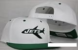 New York Jets White / Green Snapback Adjustable Plastic Snap Back Hat / Cap