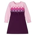 Toddler Girls' Cherokee&reg; Long-sleeve Ribbon Sweater Dress - Purple