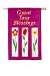 Count Your Blessings Garden Size Flag