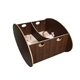 So Ro Contemporary Twin Cradle in Walnut
