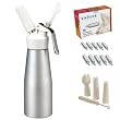 Siphon � chantilly professionnel, mousses et cr�mes - 500 ml + 10 cartouches incluses