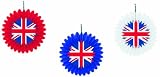 from Amscan Amscan PPP Great Britan Union Hanging Fan, Red/ White/ Blue Model 994831