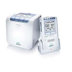 Philips AVENT DECT Baby Monitor with Temperature and Humidity Sensors, SCD530, White / Blue