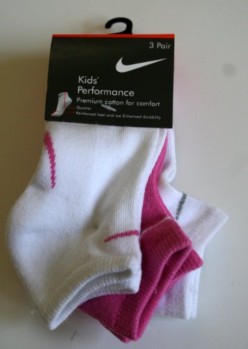 Nike Kids’ Performance Socks Girl 3 Pair Size: 9C-13C