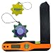 HQRP Digital Angle Finder Meter Protractor w/ LCD Display & 2 Spirit Levels plus HQRP UV Chain / UV Radiation Health Tester