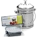 RSVP Endurance Stainless Steel 0.5 Gallon Mini Compost Pail