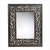 CARVED LEAF-FRAMED MIRROR