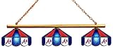 MLB Atlanta Braves Three Shade Stained Glass Billiard Table Lamp