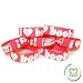 Keep-A-Breast 1 Inch I Love Boobies Bracelet Pink/White