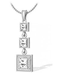 1.50 ctw Diamond Antique Style Pendant With 14k Gold Chain G SI-1