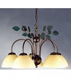 22 Inch W Harvest Leaf 5 Lt Chandelier Ceiling Fixture