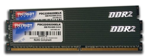 Patriot DDR2 EP 2GB KIT PC2-9600 1200MHZ 5-5-5-15