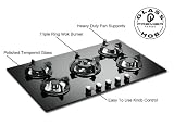 Premier Range 5 Ring 90cm Black Glass Hob P-Series Pro With Built In FSD  from Premier Range