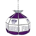 Texas Christian University Glass Tiffany Hanging Lamp