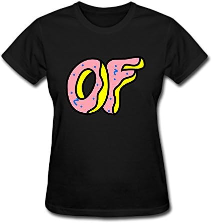 Women's Odd Future Donut Logo T-shirts Black