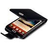 BLACK SAMSUNG GALAXY NOTE PU LEATHER FLIP CASE / COVER / POCKET / POUCH