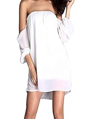 Off the Shoulder Chiffon/Polyester Bandeau Neck Cocktail Short Party Dress 