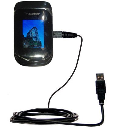 Classic Straight USB Cable for the Blackberry 9670 with Power Hot Sync and Charge capabilities - uses Gomadic TipExchange Technology