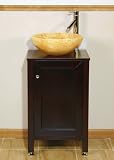 19 Bathroom Furniture Wood Top Single Sink Vanity Cabinet with Mirror M6RS4B