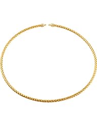 18K Yellow Gold - Cascade Design Chain With Key Ends