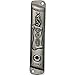 Holy Land Market W.C. Spiritual Religious Messianic Seal Mezuzah, Silver Plated
