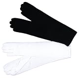 Gloves Elbow Length Black 1 Size