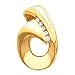 14K Two-Tone Gold Diamond Pendant/Slide - 0.15 Ct. (ALSO AVAILABLE WITH GEMSTONES)