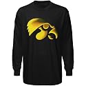 Iowa Hawkeyes Black Blackout Long Sleeve T-shirt