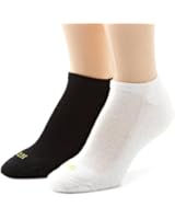 HUE Women's Mesh Top 1/2 Cushion Sole No Show 6 pair pack Sport Socks